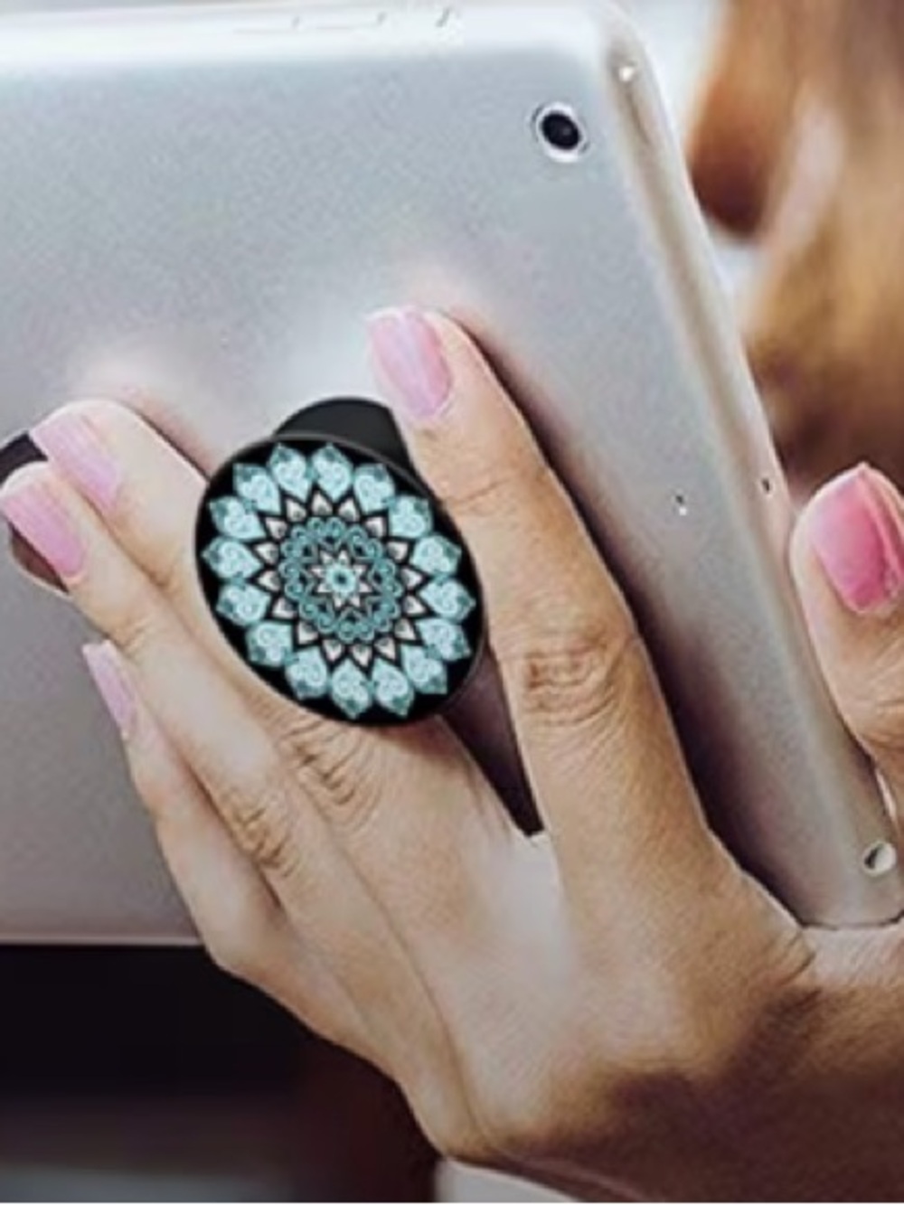 Universal Collapsible Grip & Stand for Phones and Tablets - Peace Mandala Sky